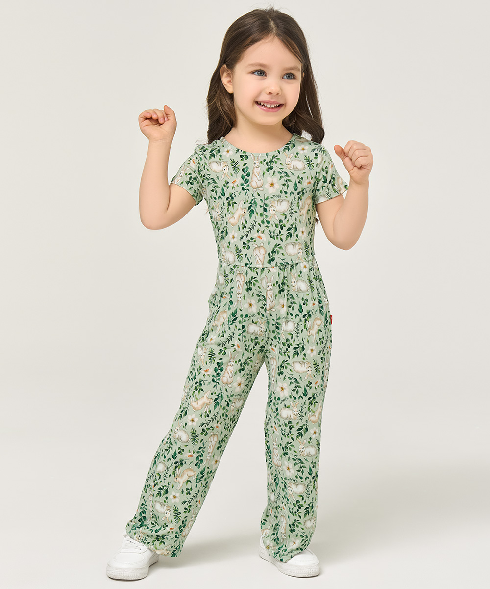 Preschool Girls Short Sleeve Bamboo Outfits