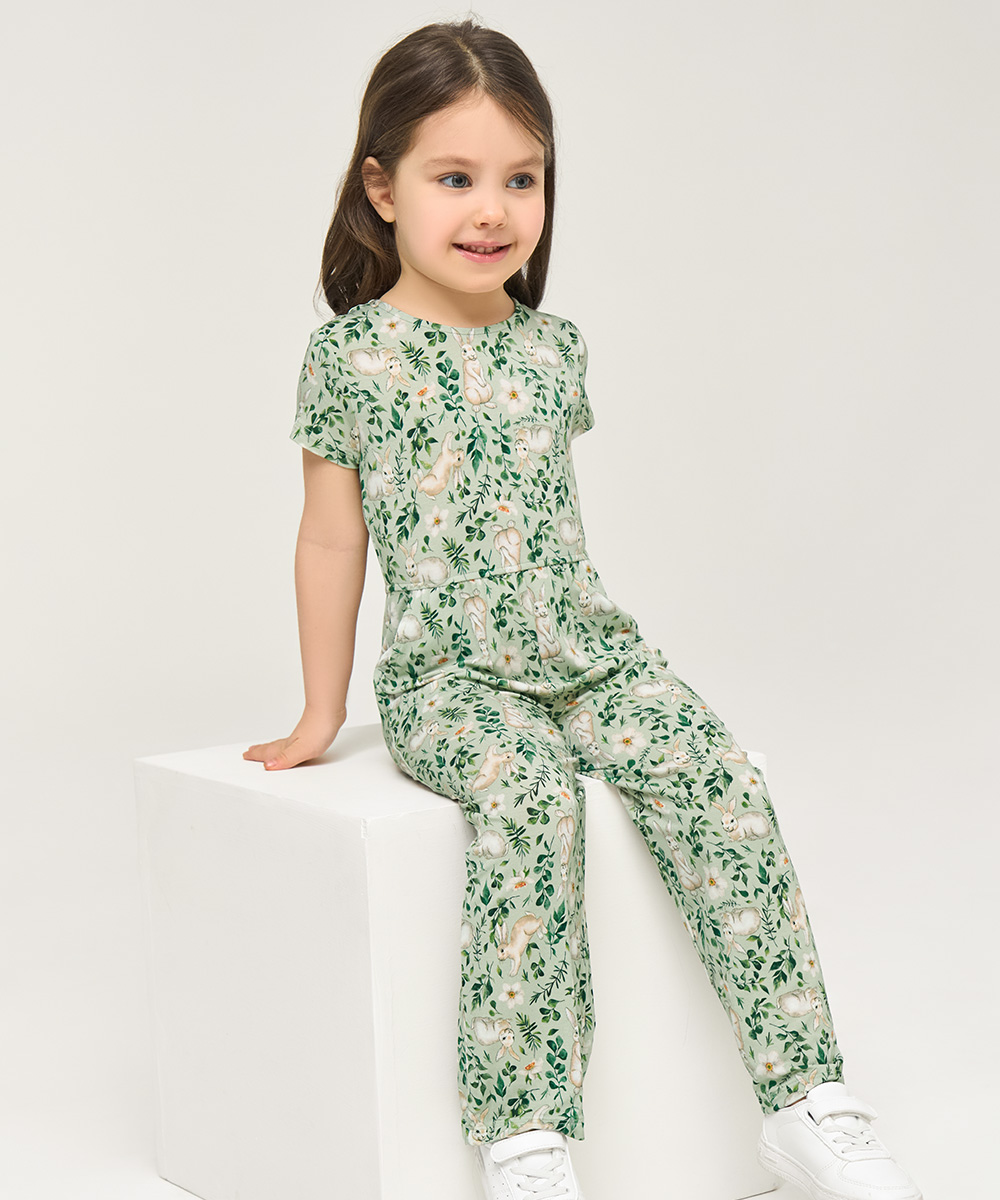 Preschool Girls Short Sleeve Bamboo Outfits