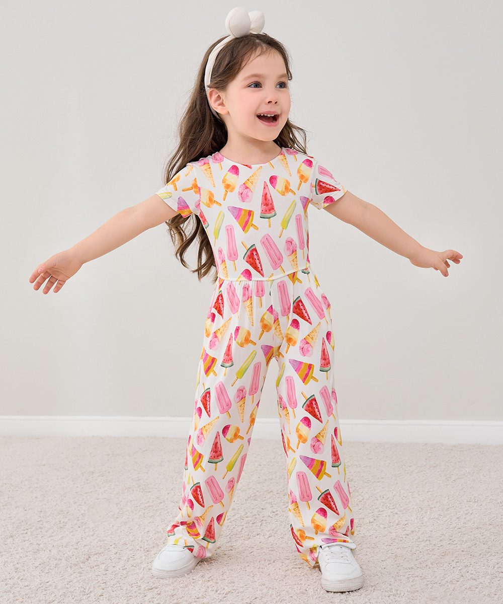 Preschool Girls Short Sleeve Bamboo Outfits