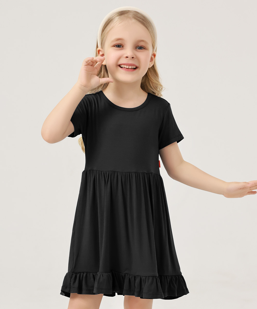 Toddler Girls Short Sleeve Summer Dresses