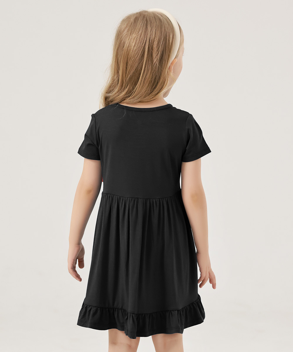 Toddler Girls Short Sleeve Summer Dresses