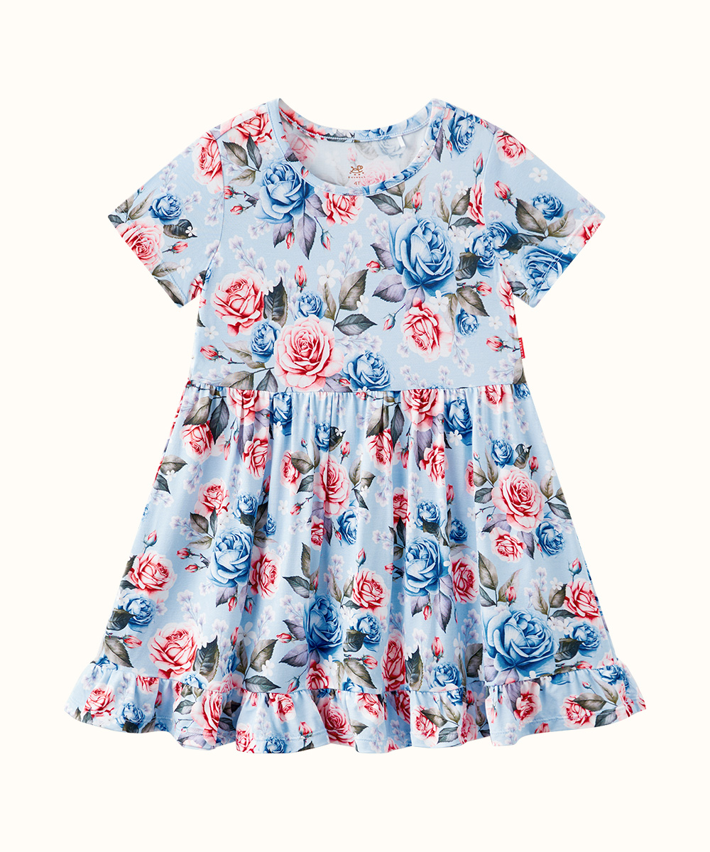 Toddler Girls Short Sleeve Bamboo Dress