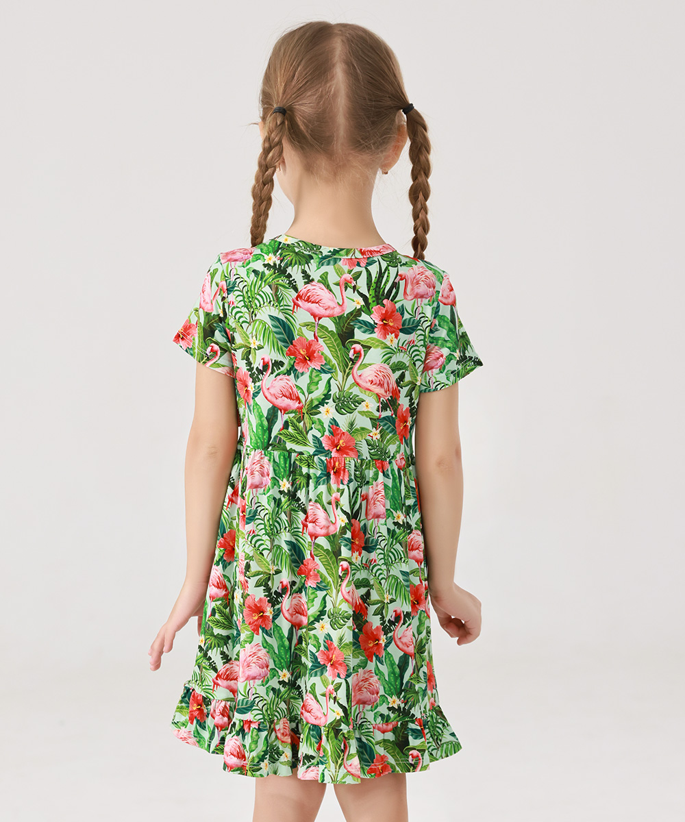 Toddler Girls Short Sleeve Bamboo Dress