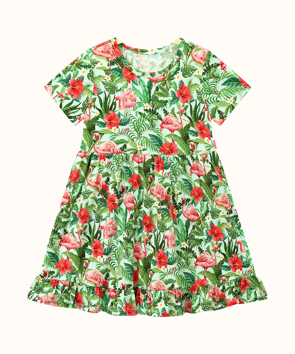 Toddler Girls Short Sleeve Bamboo Dress