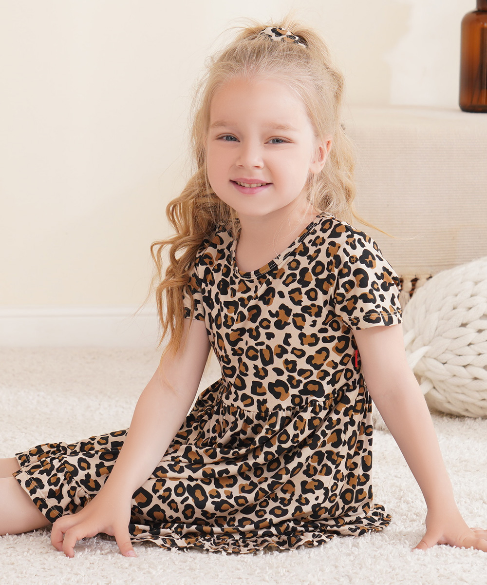 Toddler Girls Short Sleeve Summer Dresses