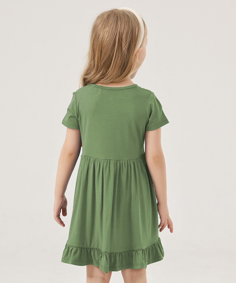 Toddler Girls Short Sleeve Summer Dresses