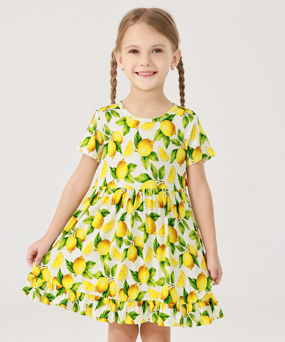 Toddler Girls Short Sleeve Summer Dresses