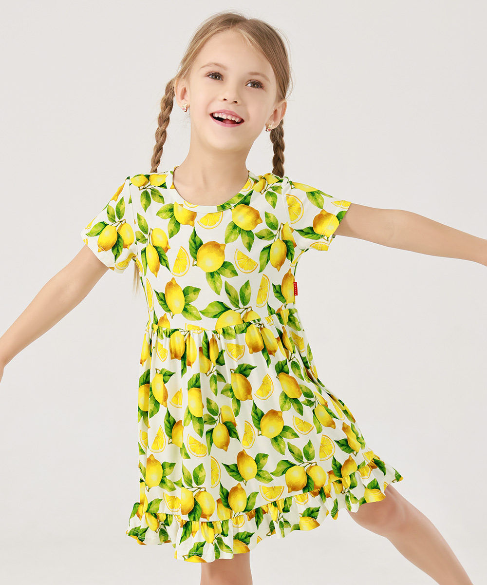 Toddler Girls Short Sleeve Summer Dresses
