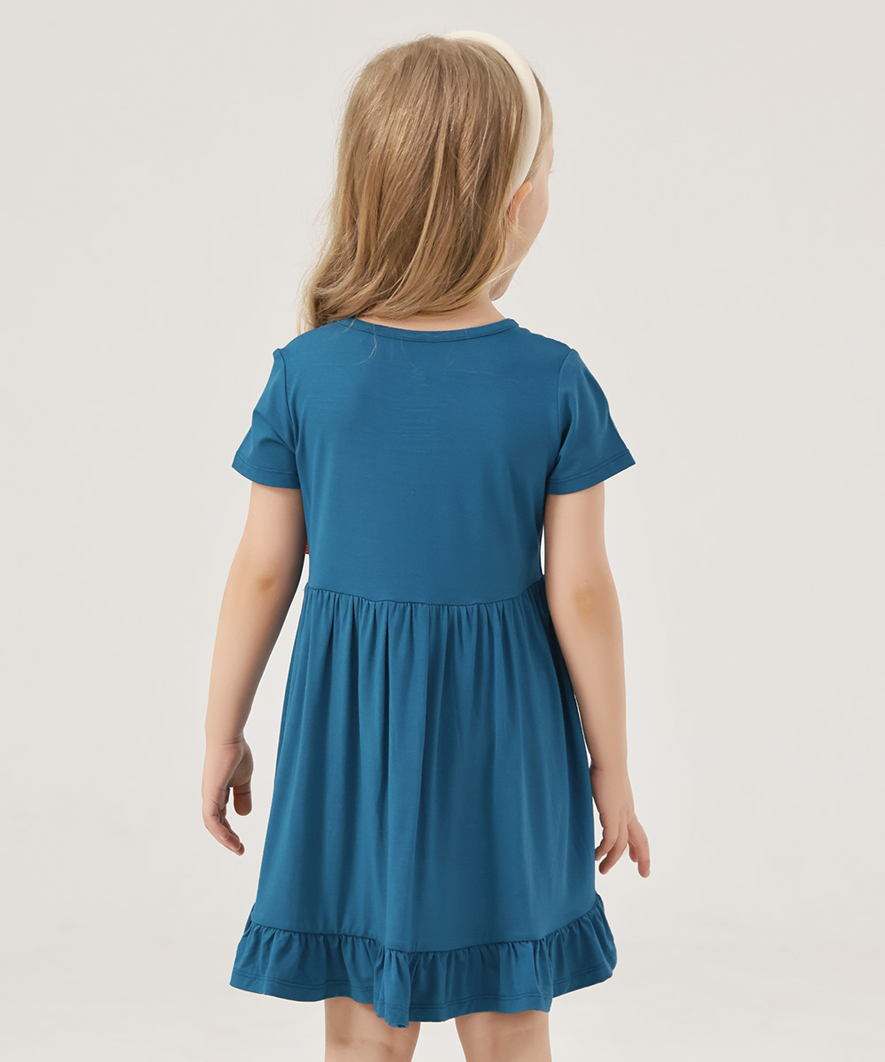 Toddler Girls Short Sleeve Summer Dresses