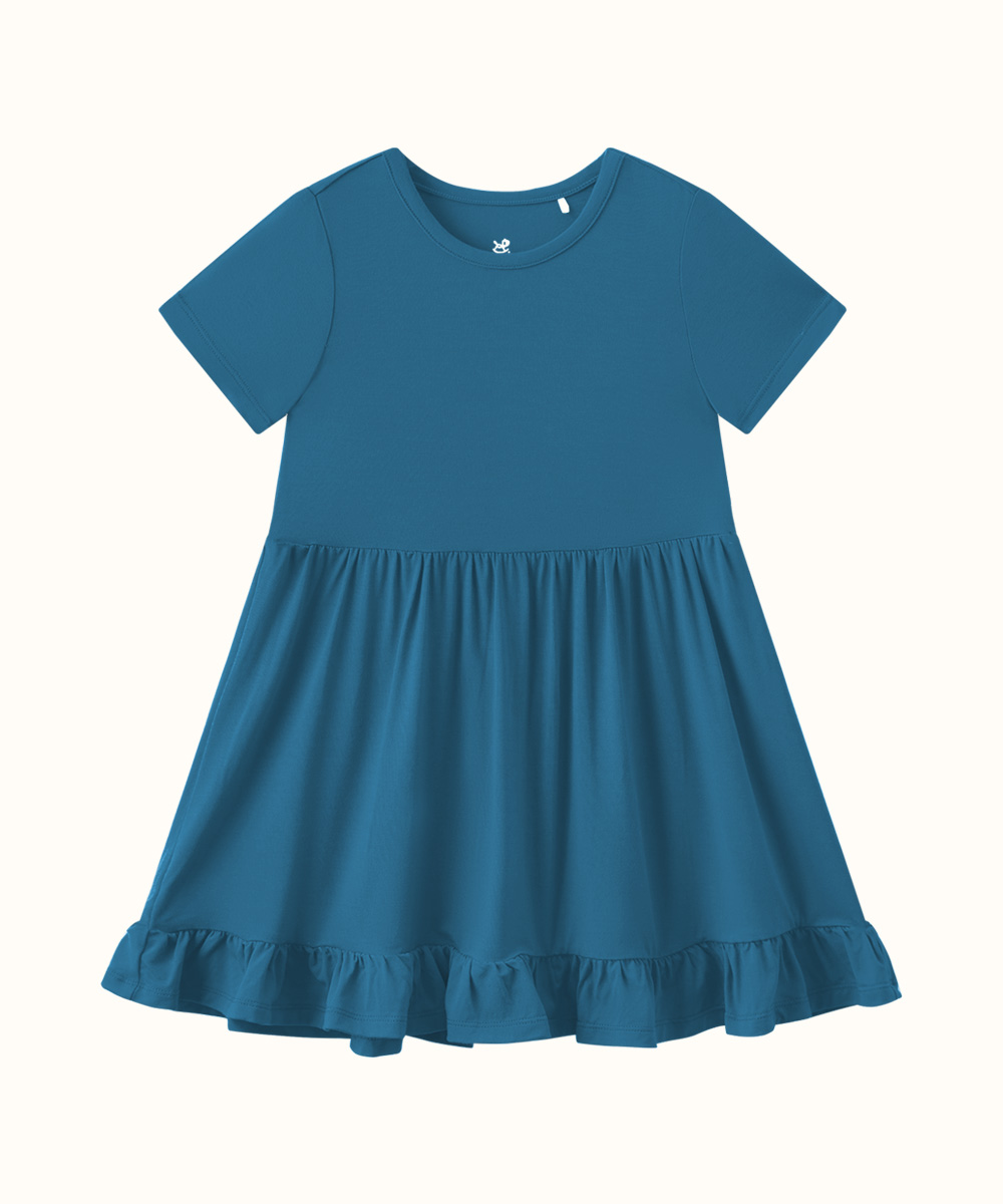 Toddler Girls Short Sleeve Summer Dresses