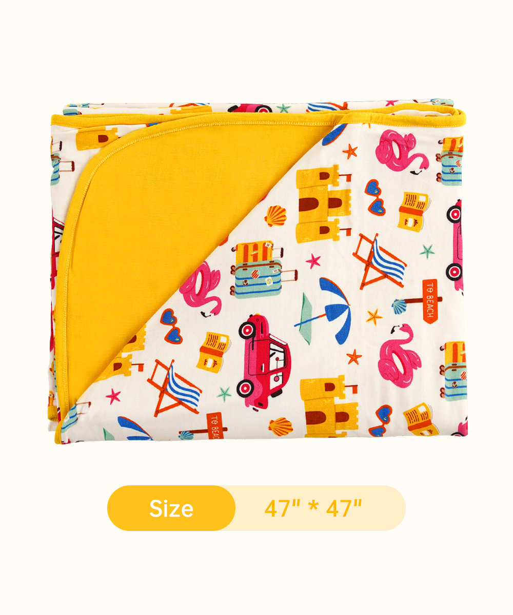 Beach Travel Bamboo Swaddle Blankets for Baby