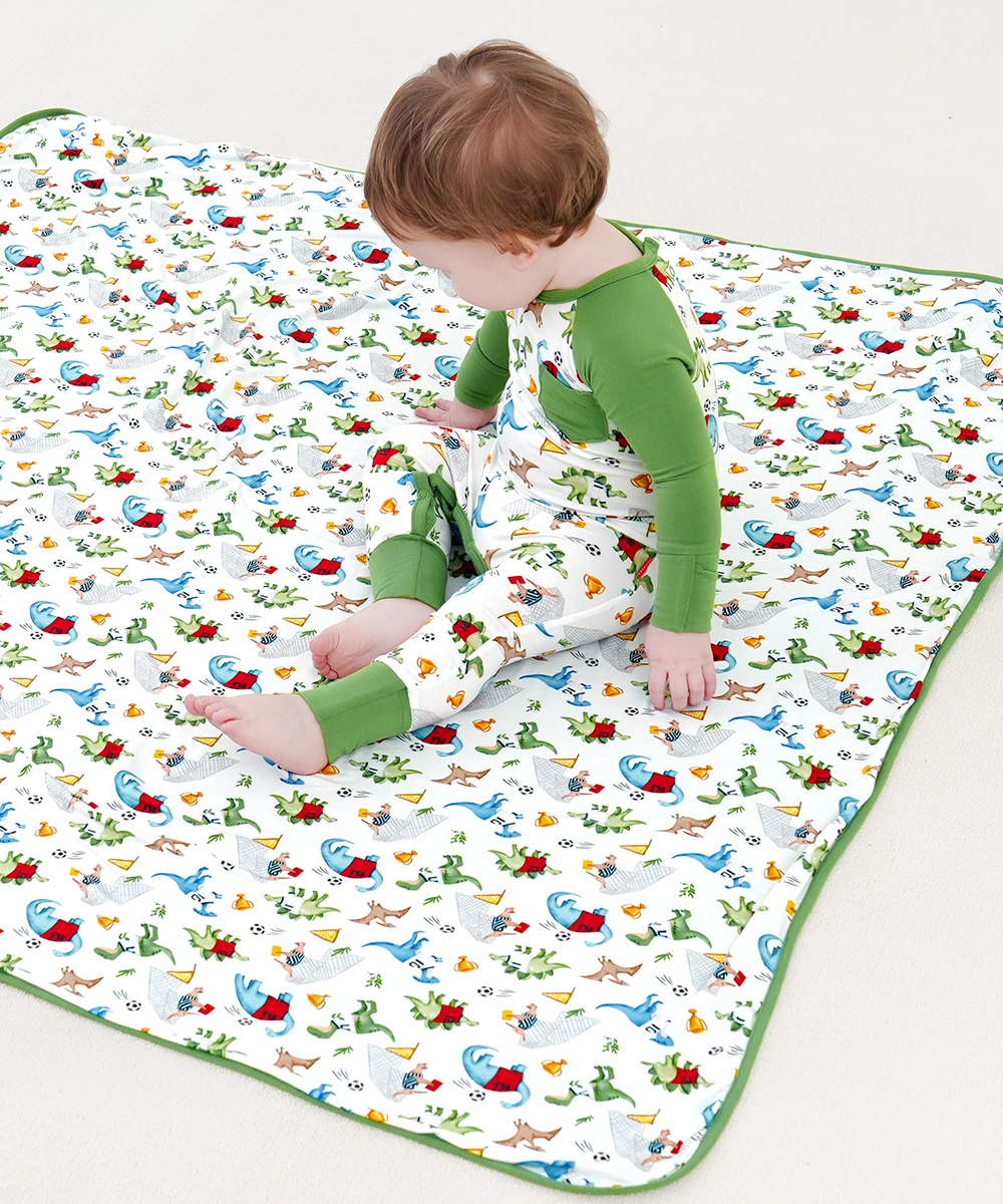 Dinosaur Bamboo Swaddle Blankets for Baby