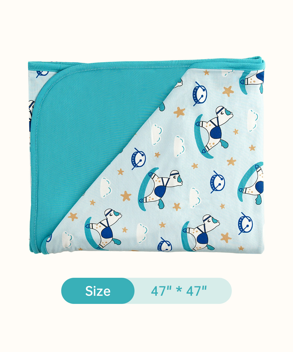 Rocking Horse Bamboo Swaddle Blankets for Baby