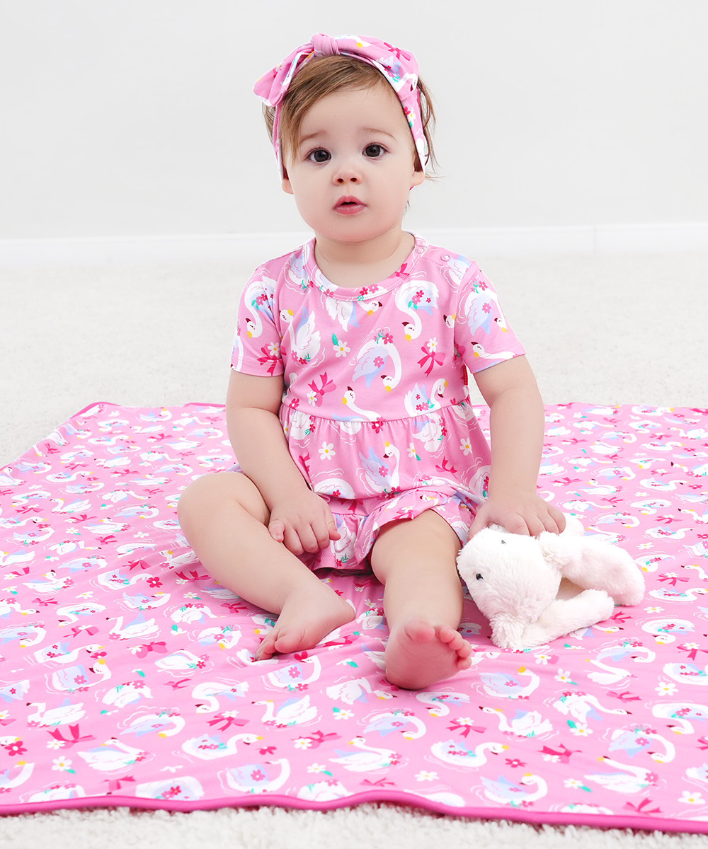 Swan Song Bamboo Swaddle Blankets for Baby