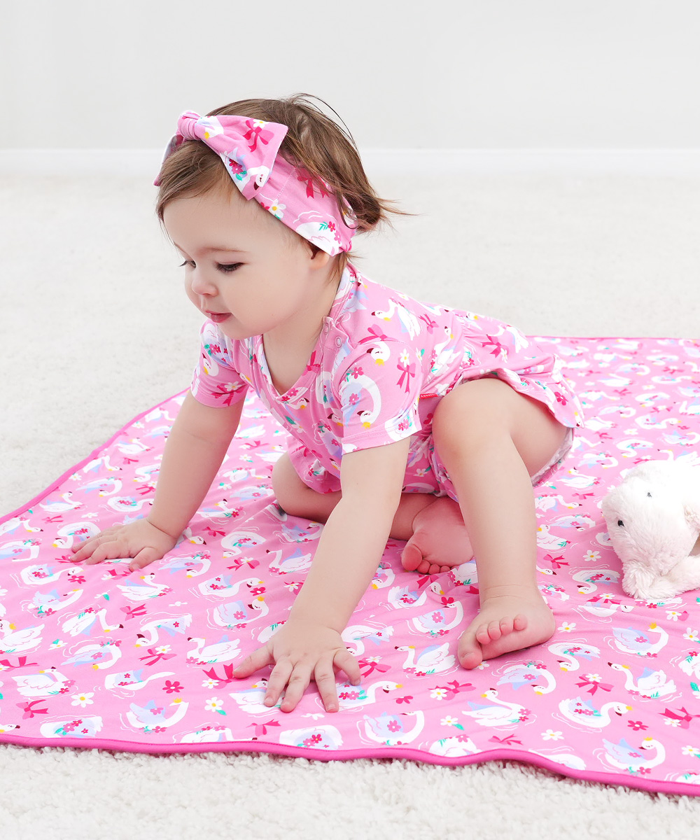 Swan Song Bamboo Swaddle Blankets for Baby