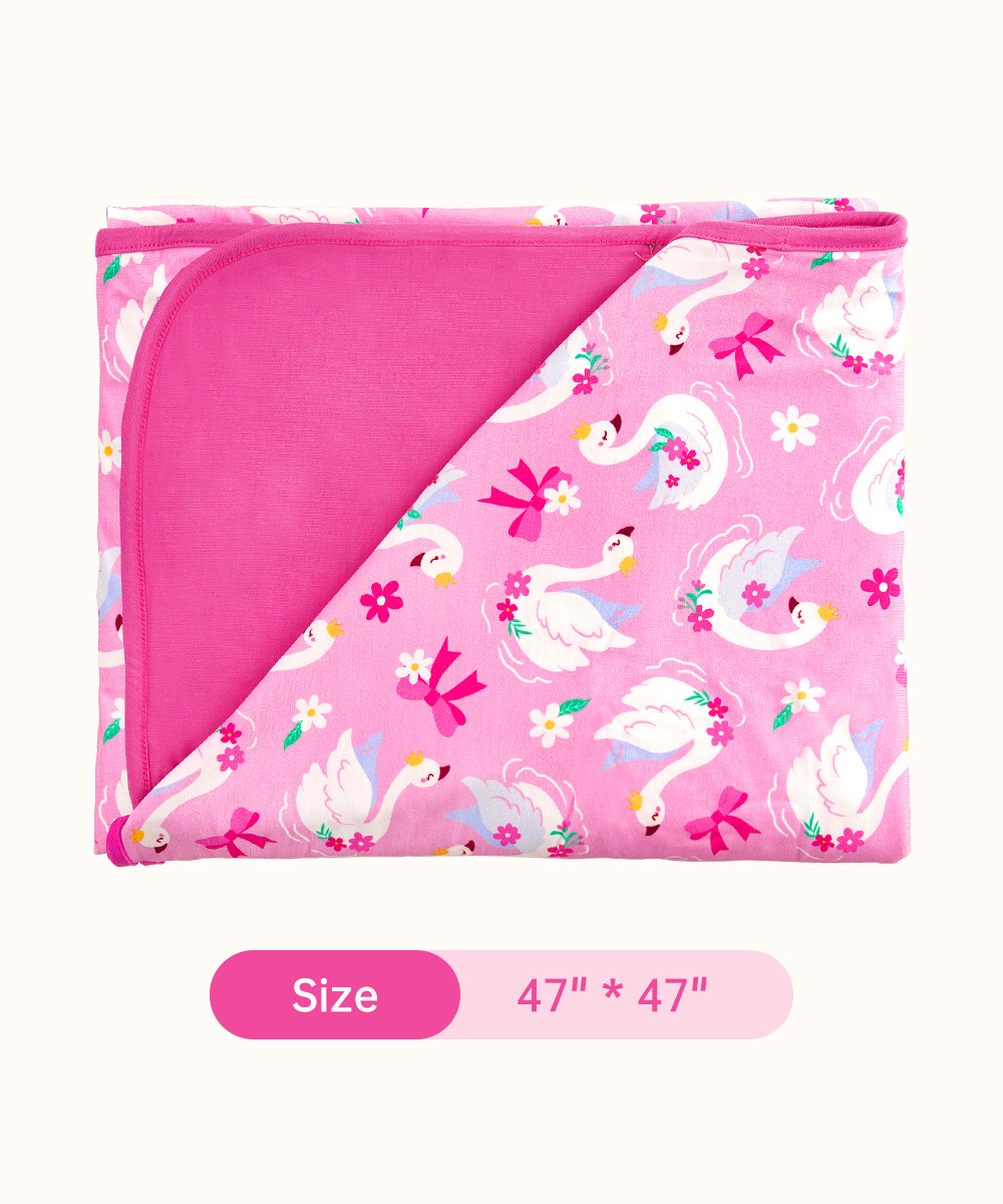 Swan Song Bamboo Swaddle Blankets for Baby