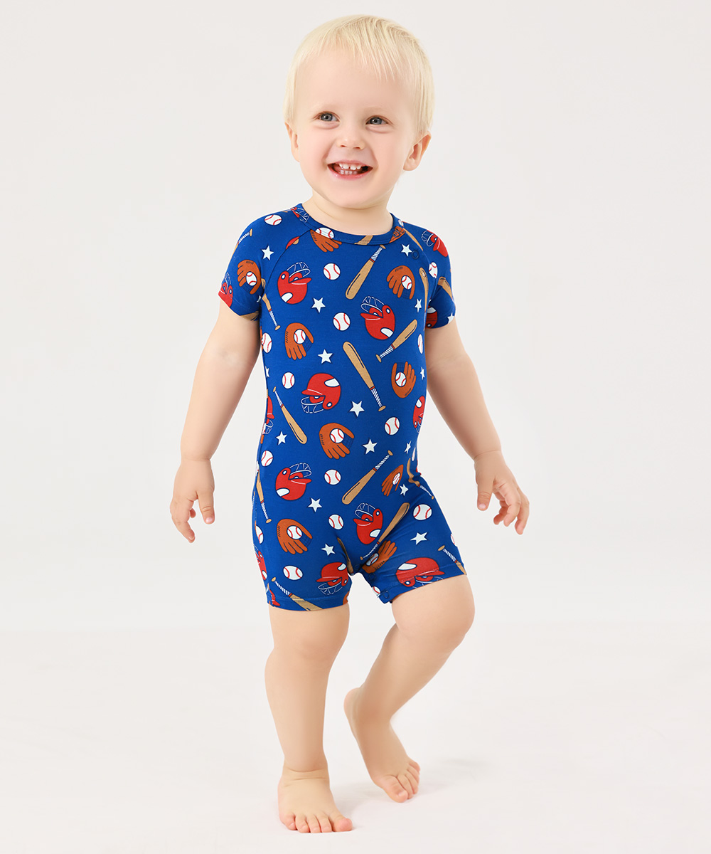 2 Pack Short Sleeve Summer Bamboo Romper