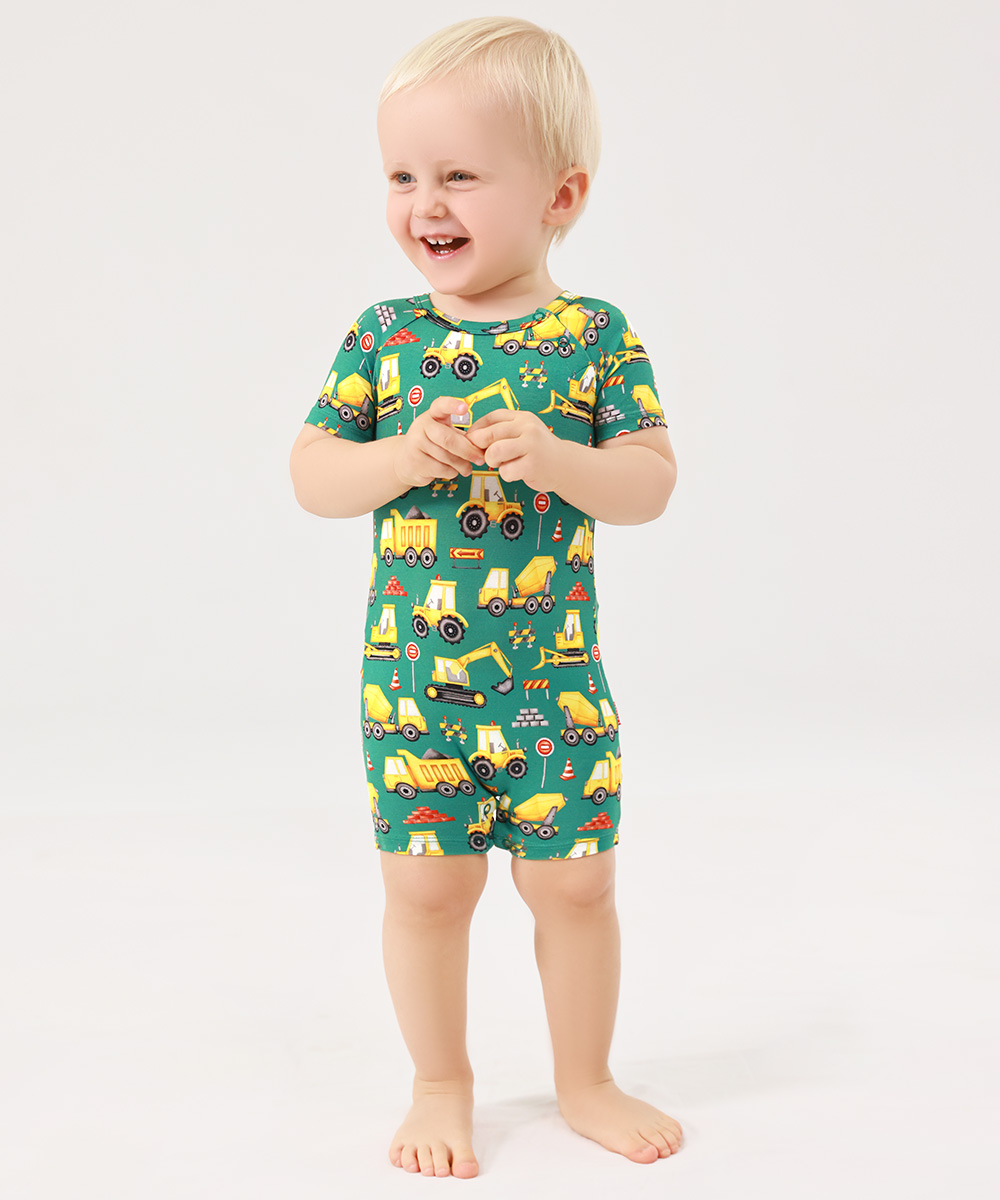 2 Pack Short Sleeve Summer Bamboo Romper