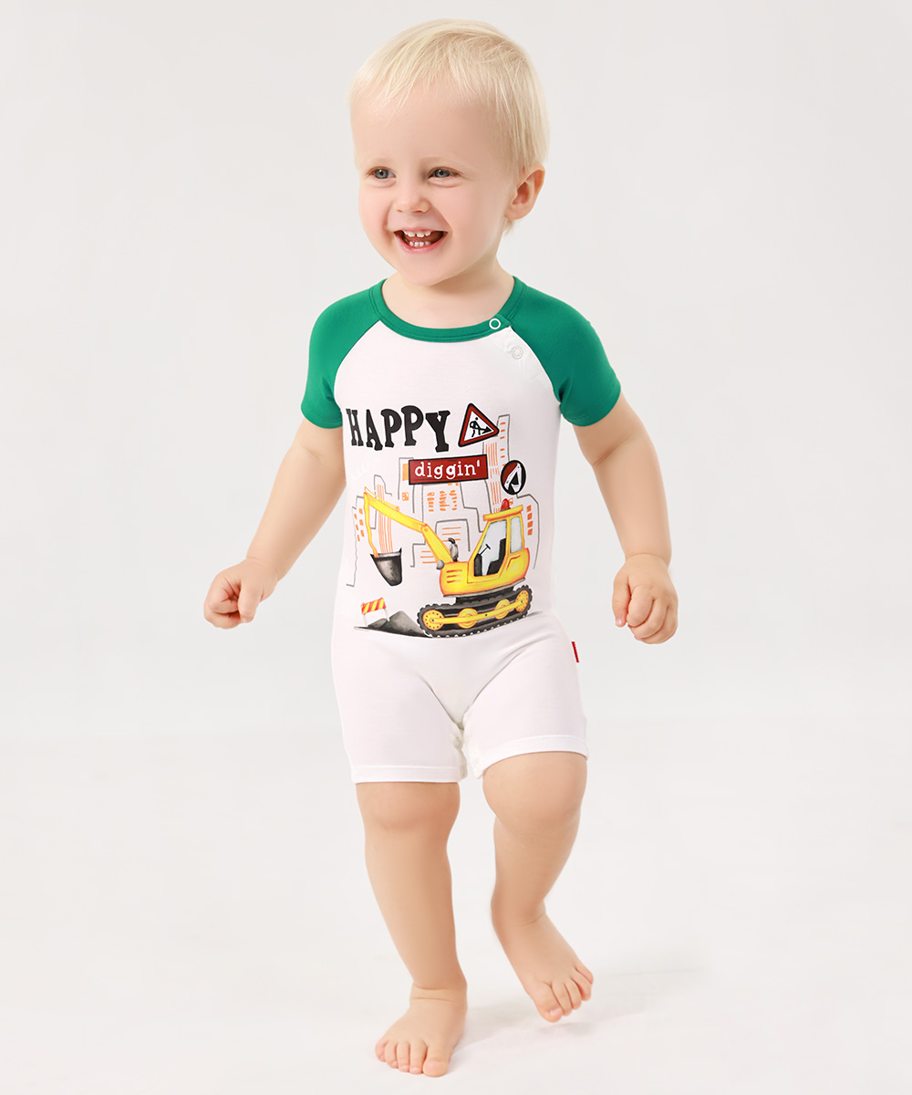 2 Pack Short Sleeve Summer Bamboo Romper