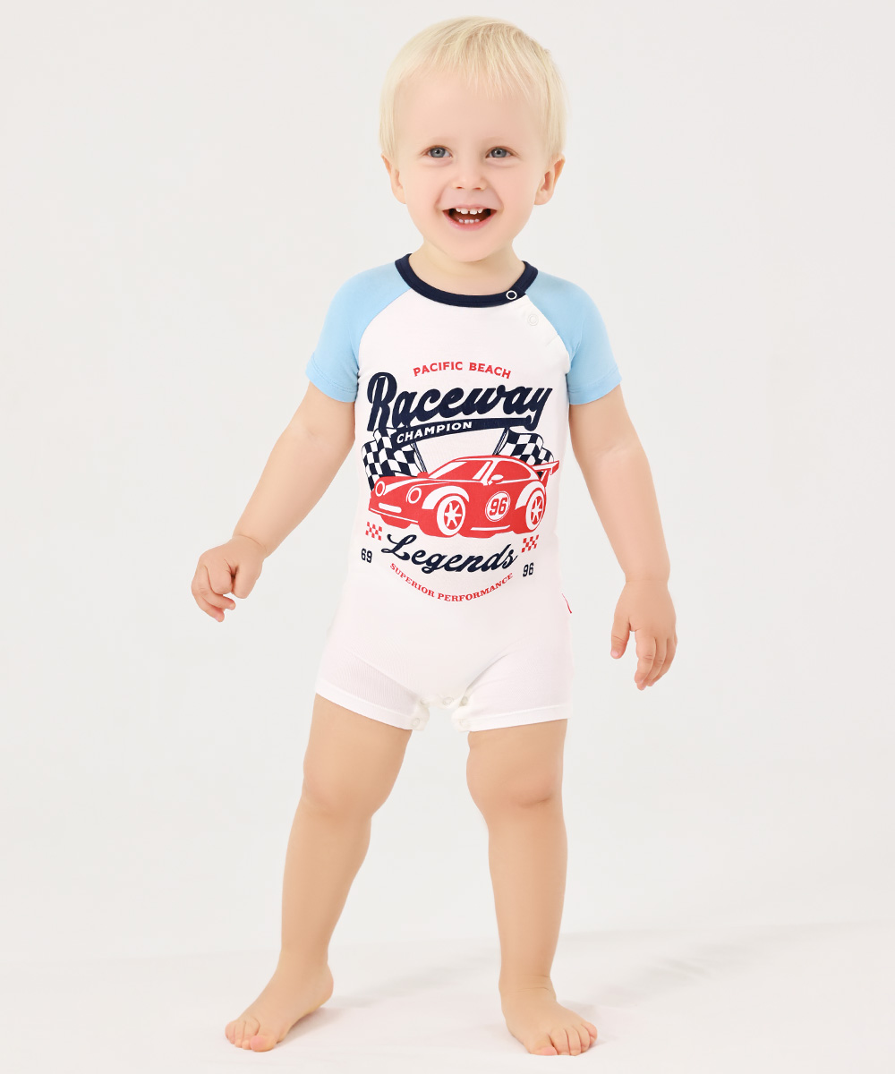 2 Pack Short Sleeve Summer Bamboo Romper