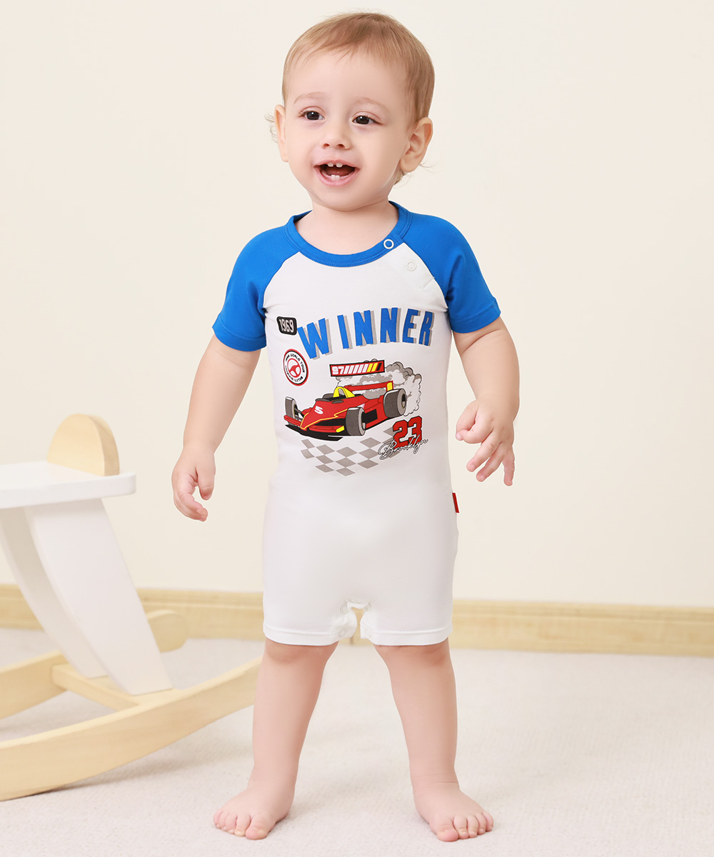 2 Pack Short Sleeve Summer Bamboo Romper