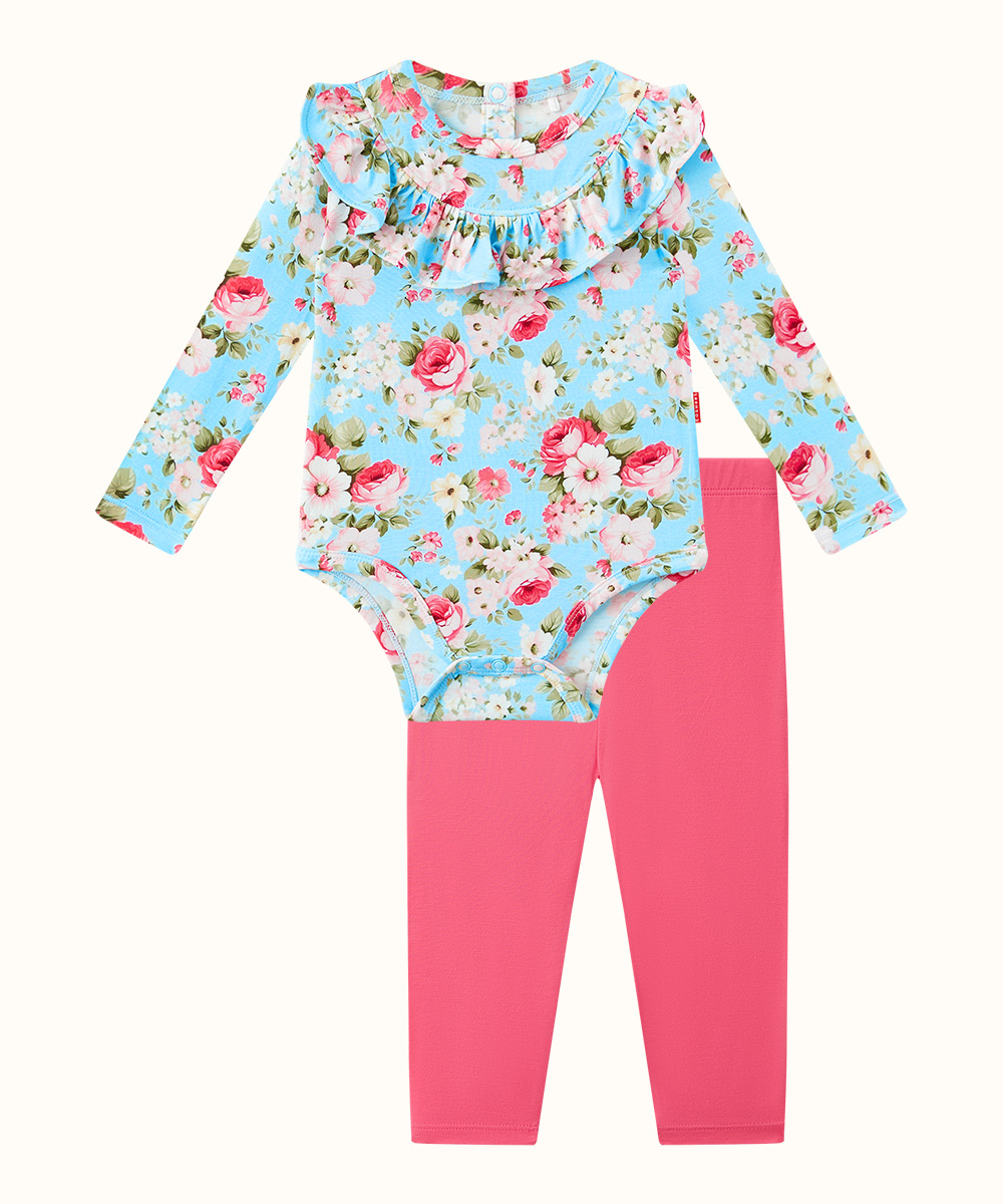 Bamboo Bodysuit with Long Pant Outfit Sets