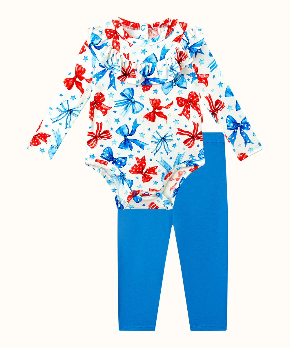 Bamboo Bodysuit with Long Pant Outfit Sets