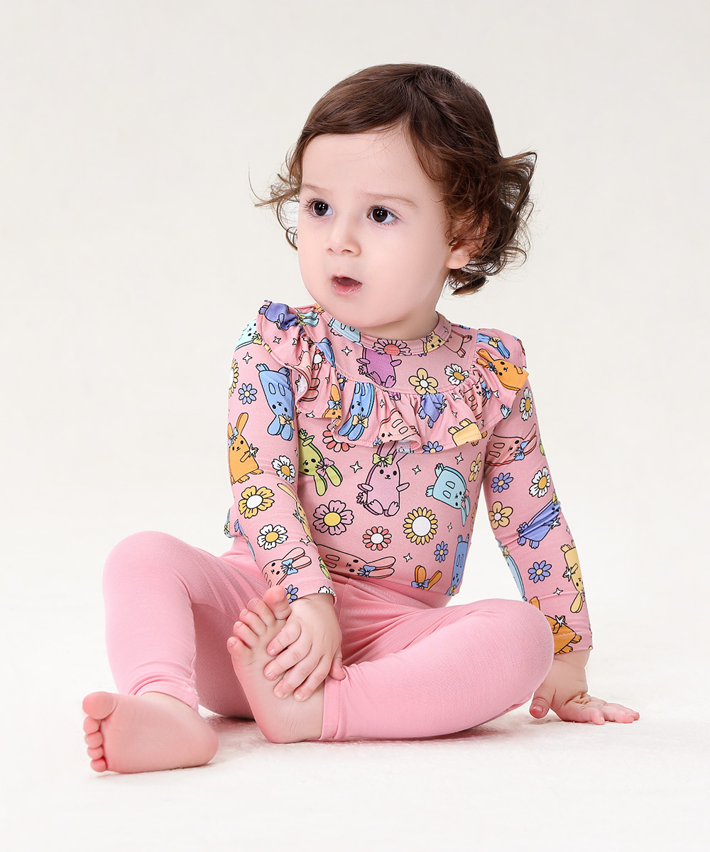 Bamboo Bodysuit with Long Pant Outfit Sets