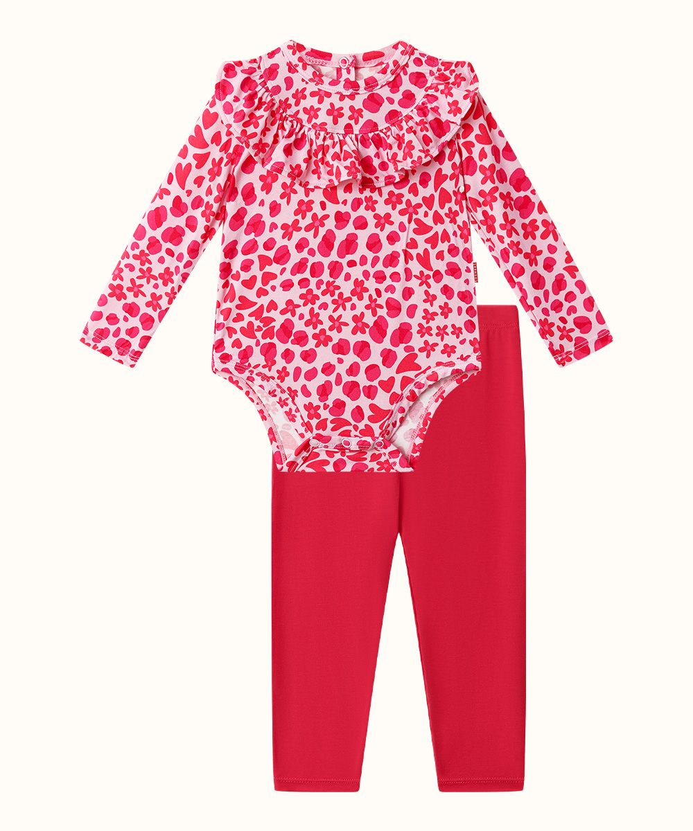 Bamboo Bodysuit with Long Pant Outfit Sets