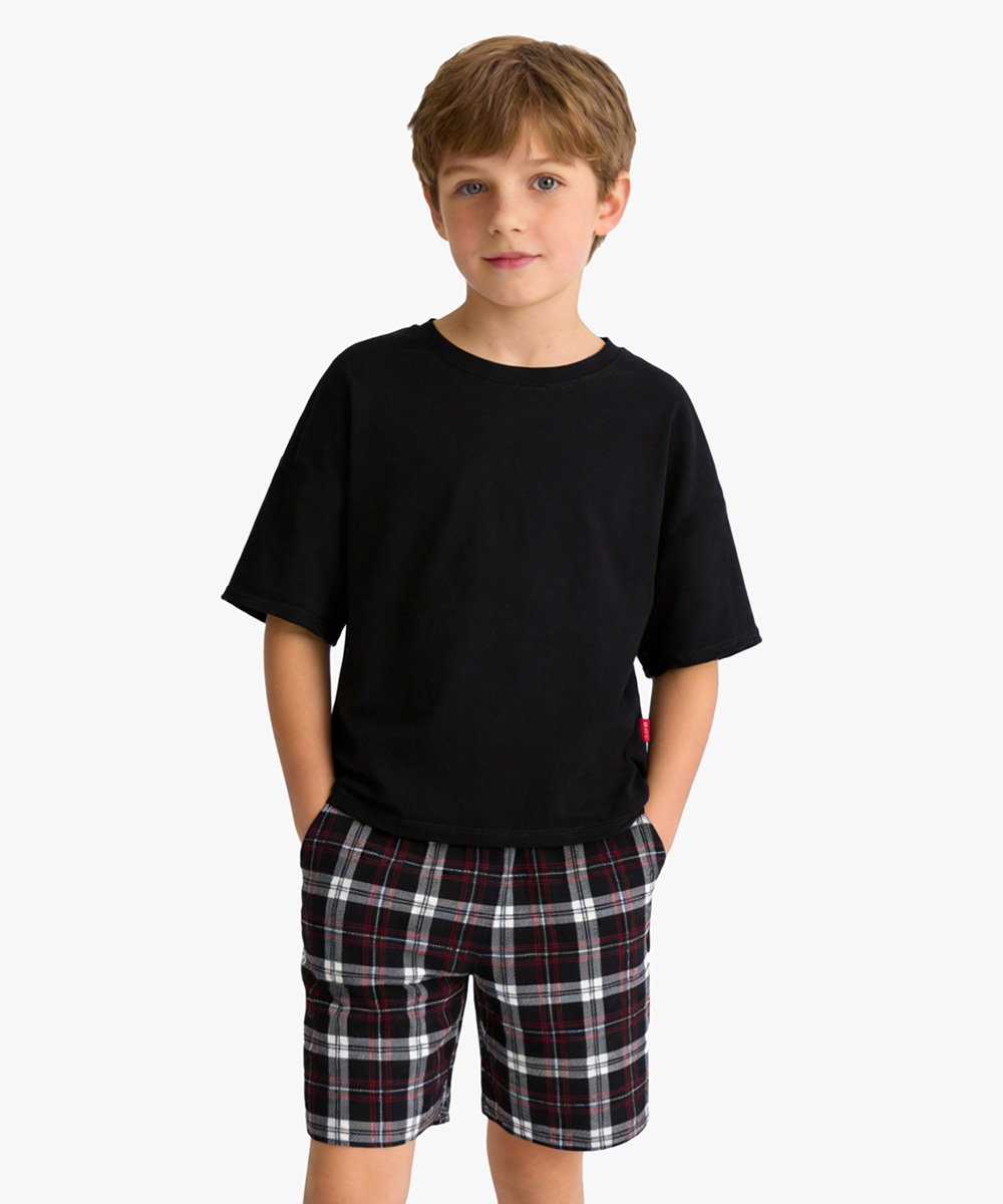 Boys Short Sleeve Summer 2 Piece Pajama Sets