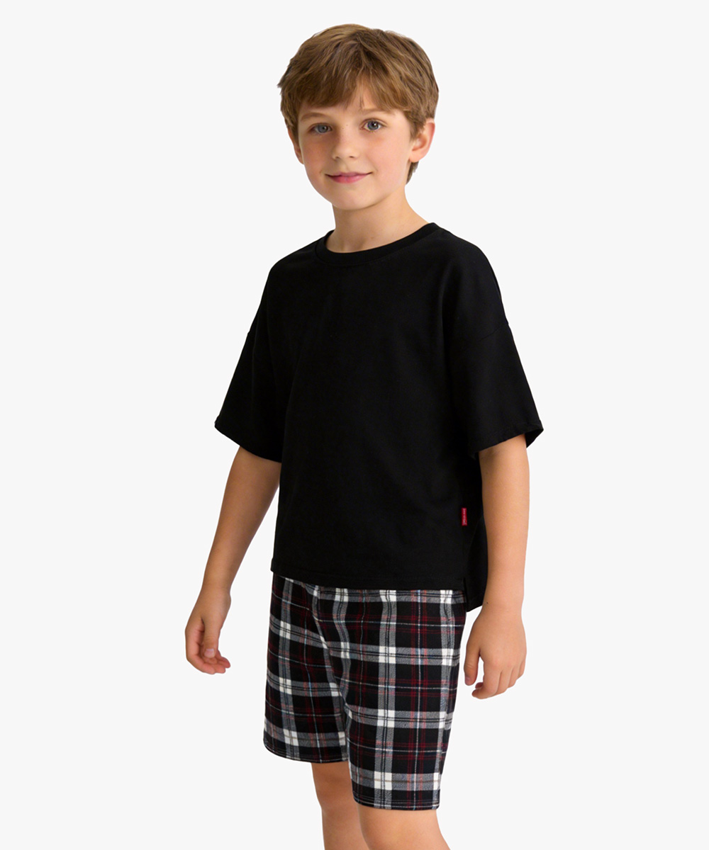 Boys Short Sleeve Summer 2 Piece Pajama Sets