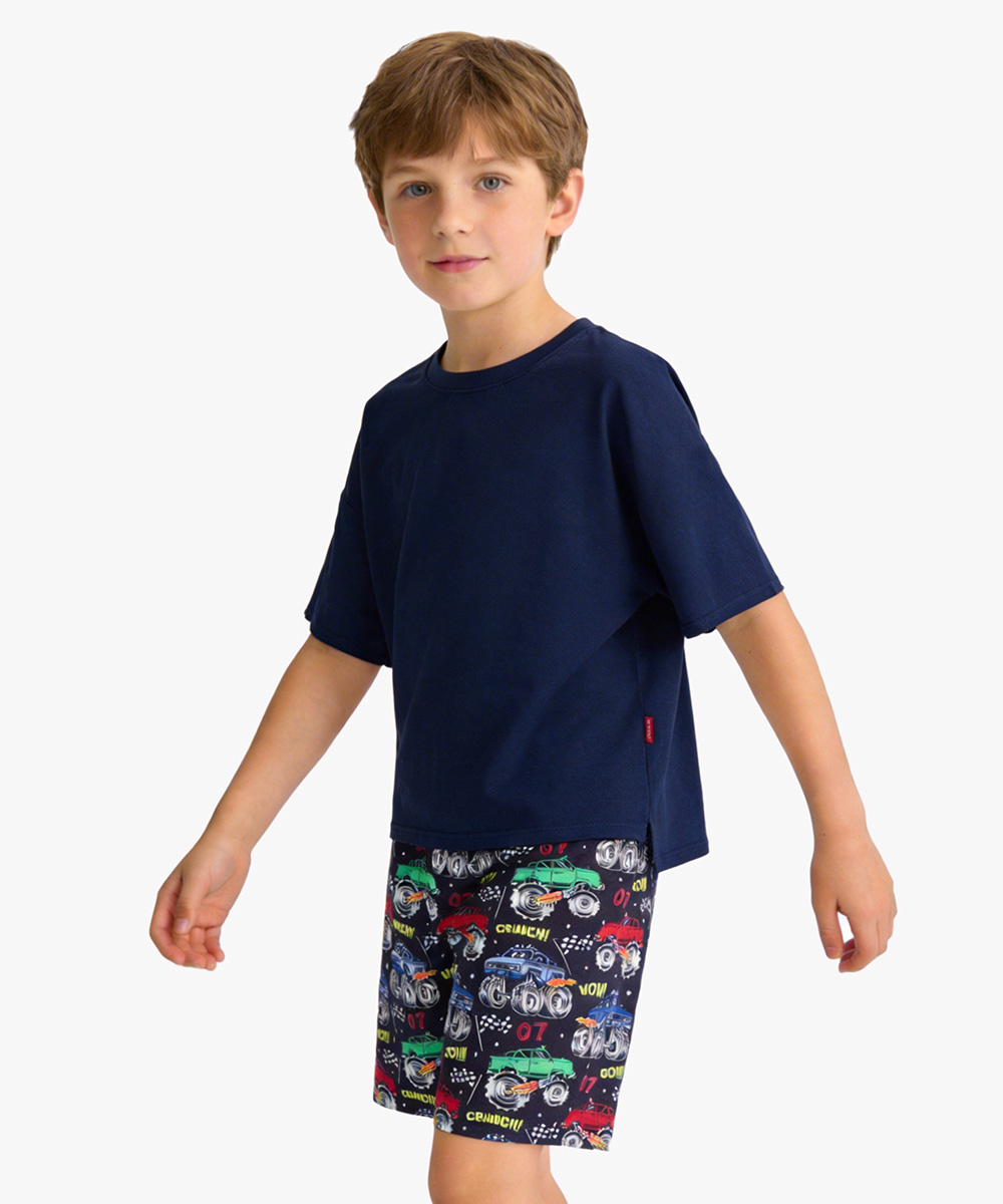 Boys Short Sleeve Summer 2 Piece Pajama Sets