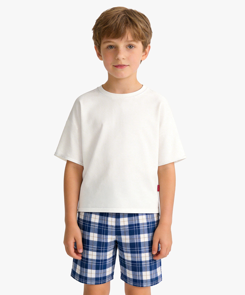 Boys Short Sleeve Summer 2 Piece Pajama Sets
