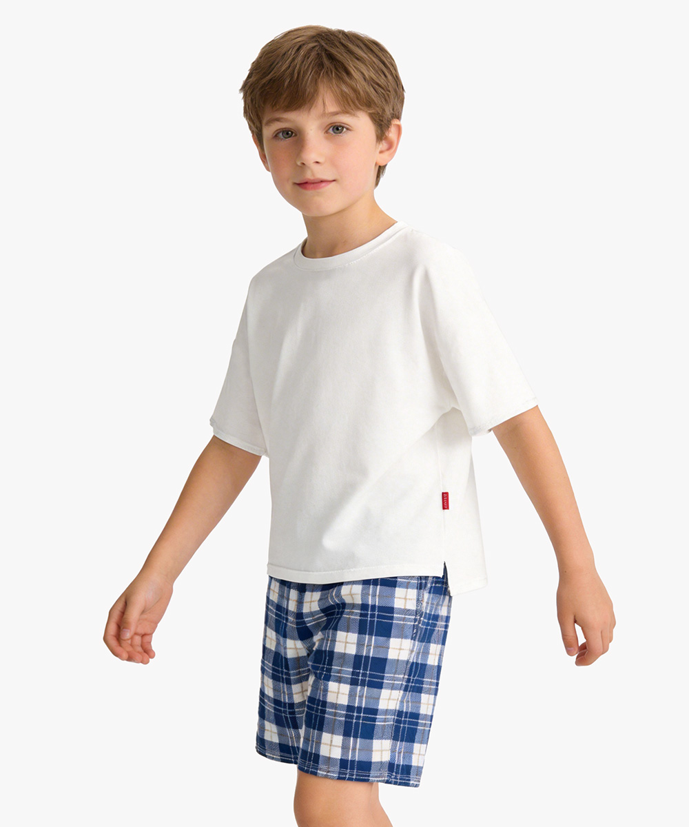 Boys Short Sleeve Summer 2 Piece Pajama Sets