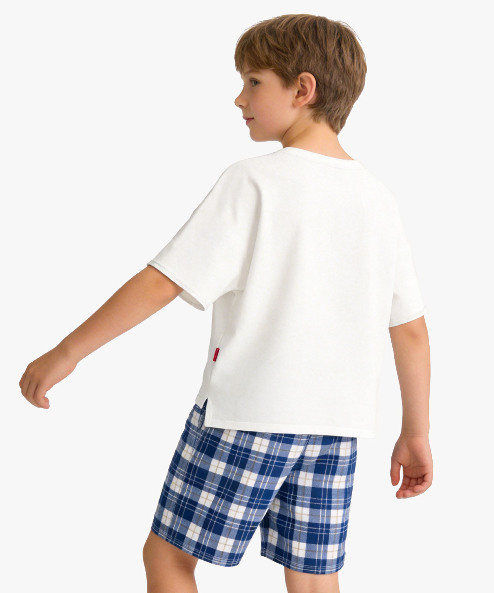 Boys Short Sleeve Summer 2 Piece Pajama Sets