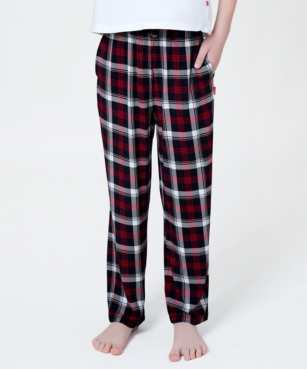6-14Y Boys Drawstring Waist Bamboo Pajama Pants