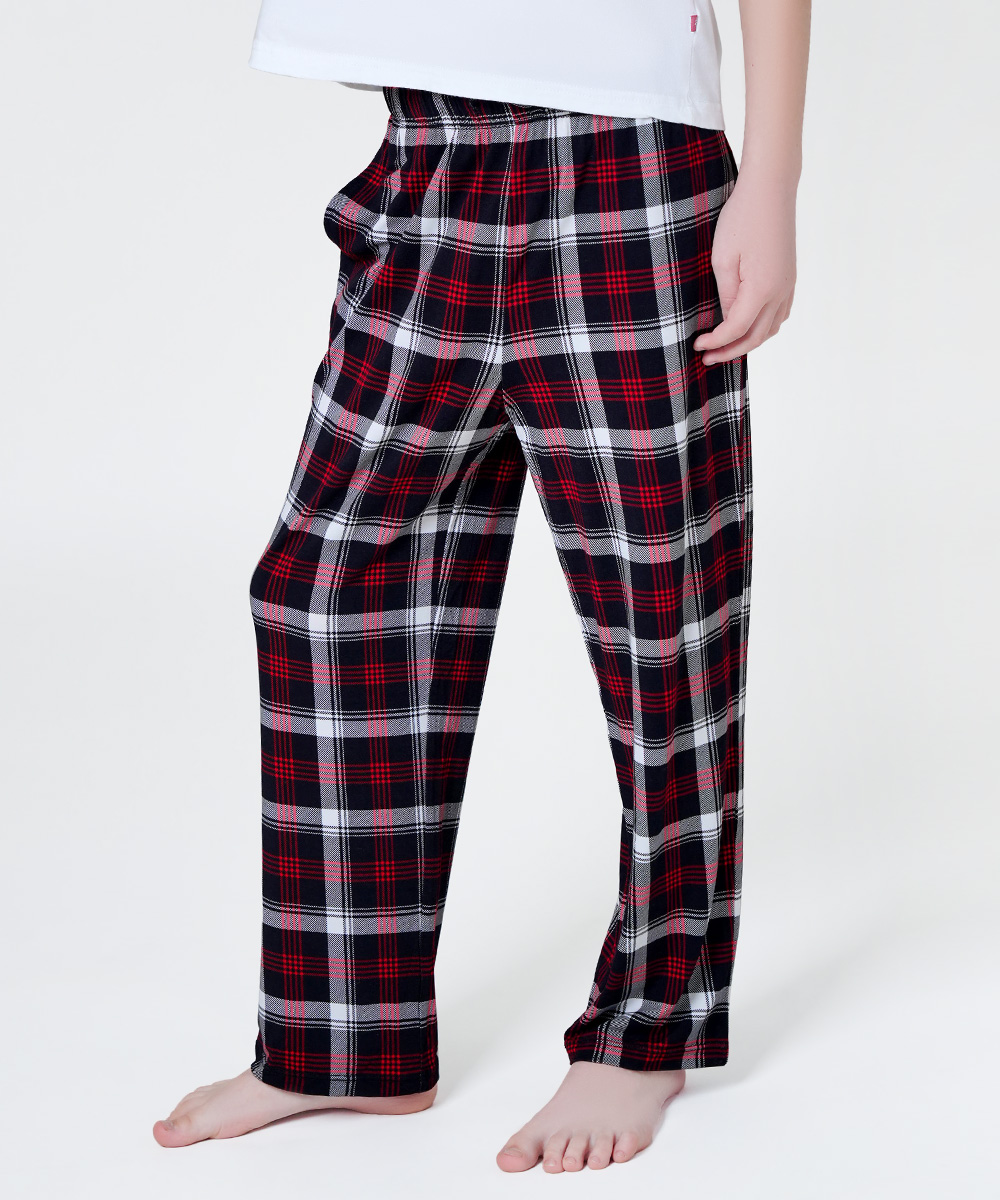 6-14Y Boys Drawstring Waist Bamboo Pajama Pants