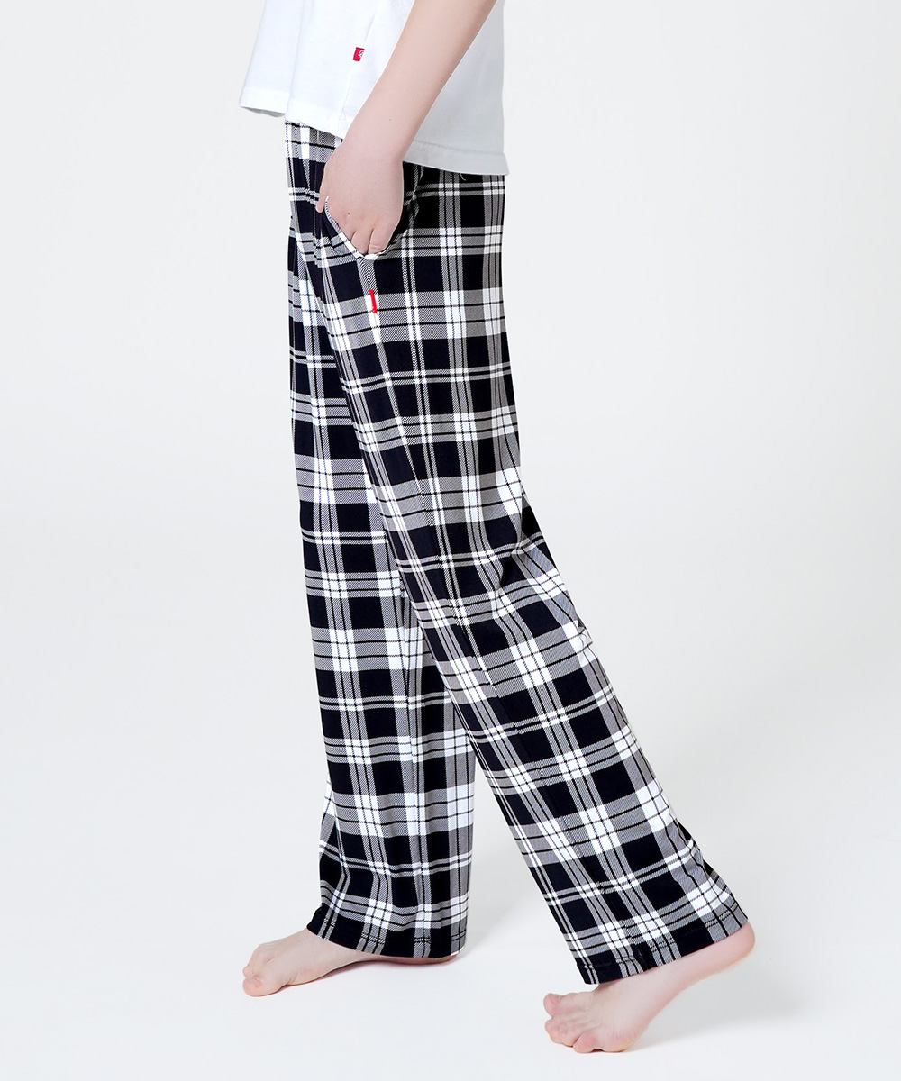 6-14Y Boys Drawstring Waist Bamboo Pajama Pants