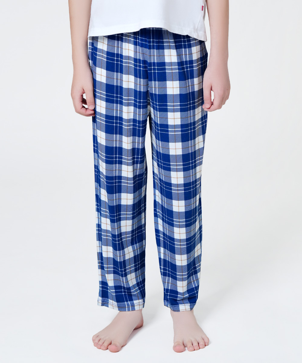 6-14Y Boys Drawstring Waist Bamboo Pajama Pants