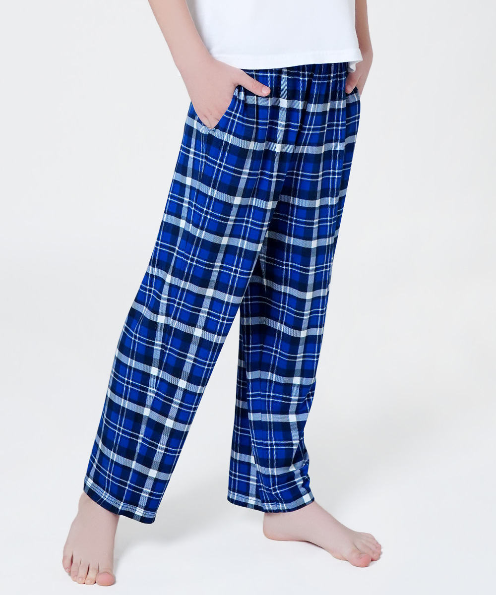 6-14Y Boys Drawstring Waist Bamboo Pajama Pants