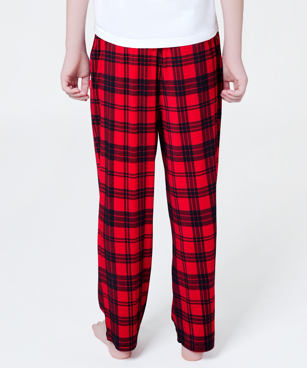 6-14Y Boys Drawstring Waist Bamboo Pajama Pants