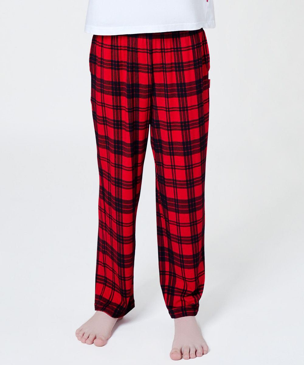 6-14Y Boys Drawstring Waist Bamboo Pajama Pants