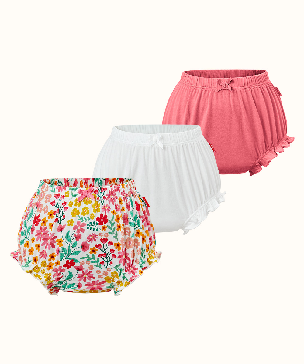 3-Pack Ruffle Baby Bamboo Bloomers