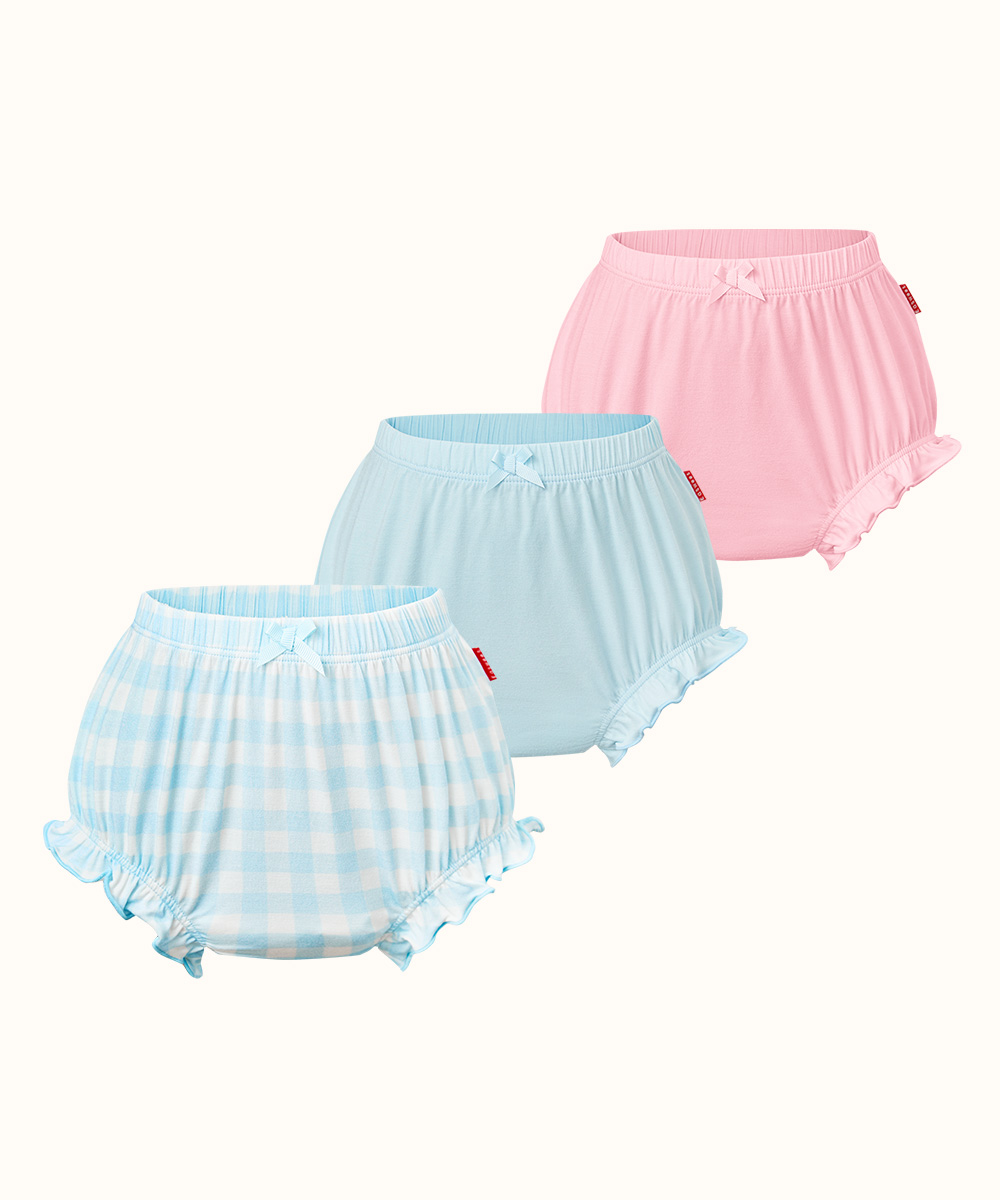 3-Pack Ruffle Baby Bamboo Bloomers