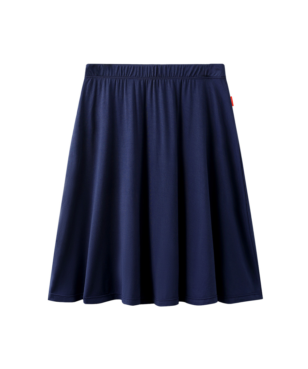Kids Girls Flowy A-Line Skirt Knee Length Casual Skirt