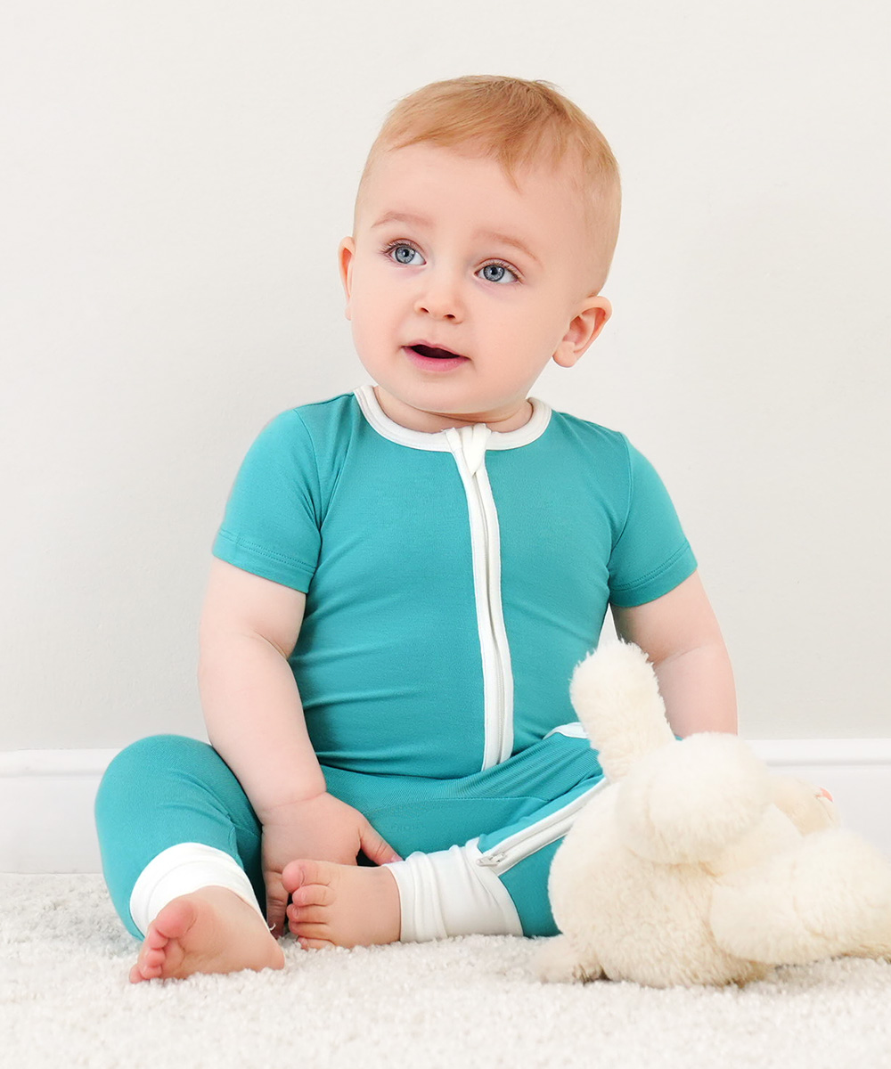 Baby Short Sleeve Bamboo Rompers
