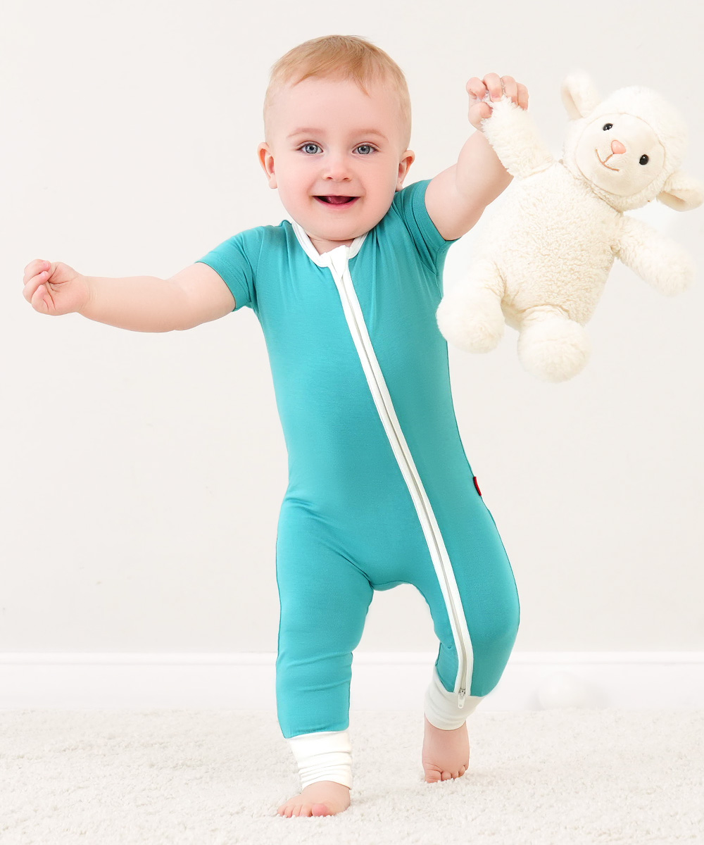 Baby Short Sleeve Bamboo Rompers