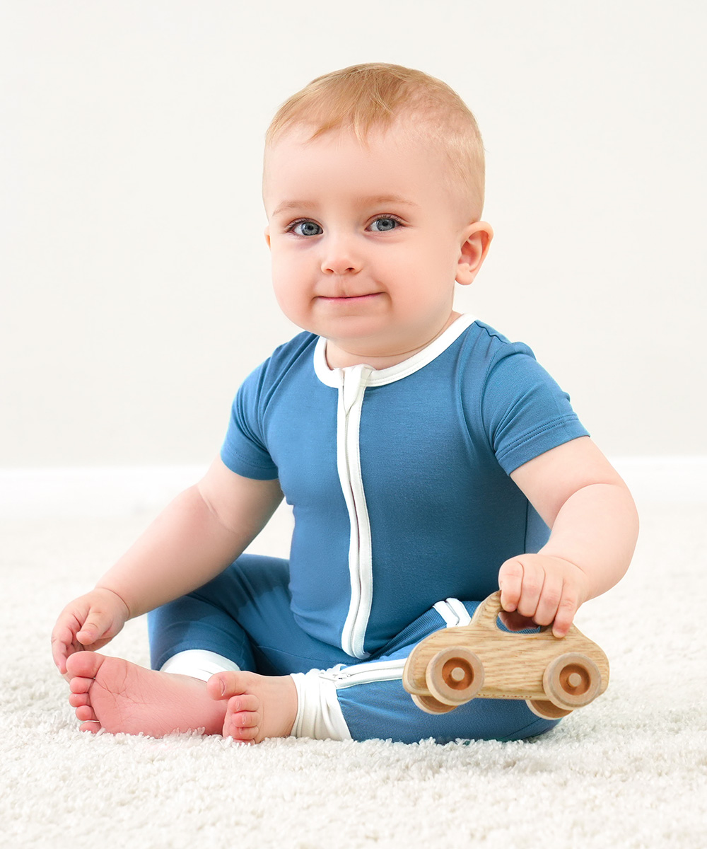 Baby Short Sleeve Bamboo Rompers