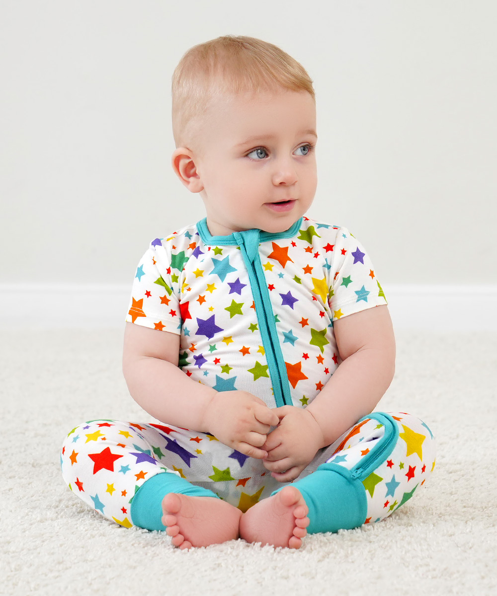 Baby Bamboo Footless One-Piece Rompers