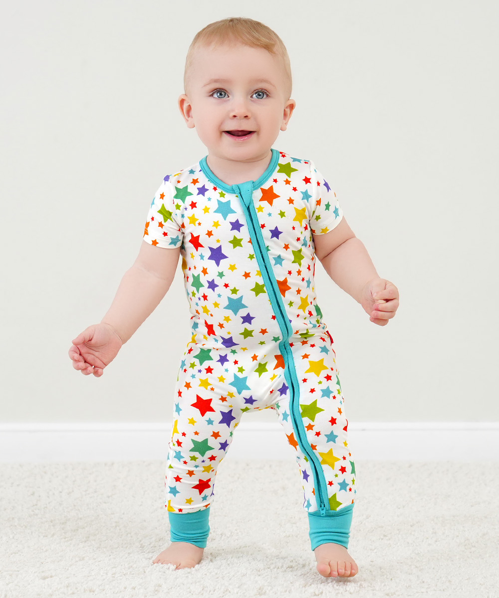 Baby Bamboo Footless One-Piece Rompers